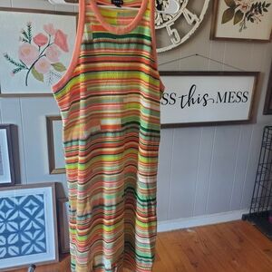 Torrid Multicolor Striped Maxi Dress